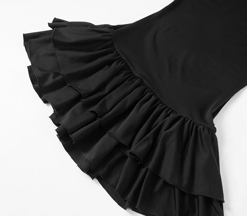 Pretty Girl 2-Tier Ruffle Mini Dress