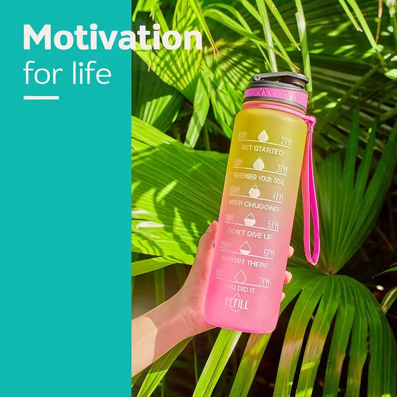 Motivational Leakproof Sport Travel Water Bottle