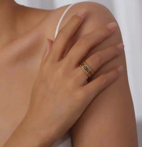 18K Gold Plated Cleo Ring