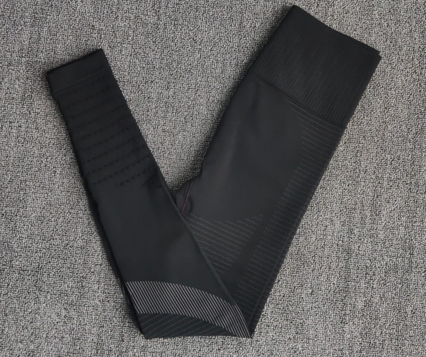 High Waist Ribbed Hollow Training Leggings