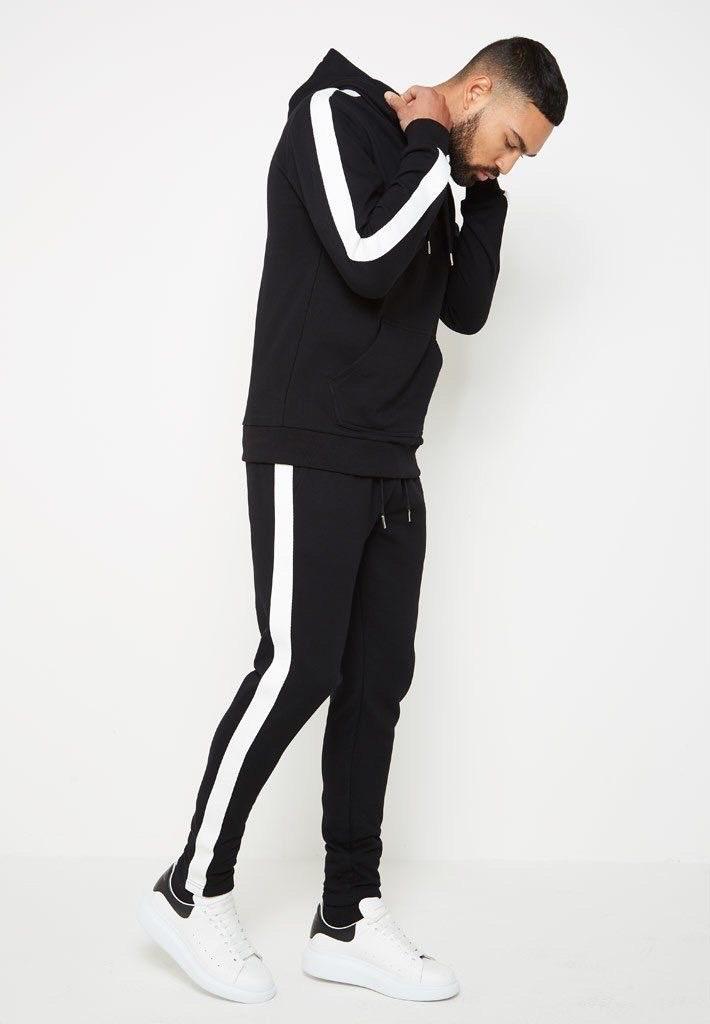 Zipper Accent Cotton 2 Piece Streetwear Tracksuit