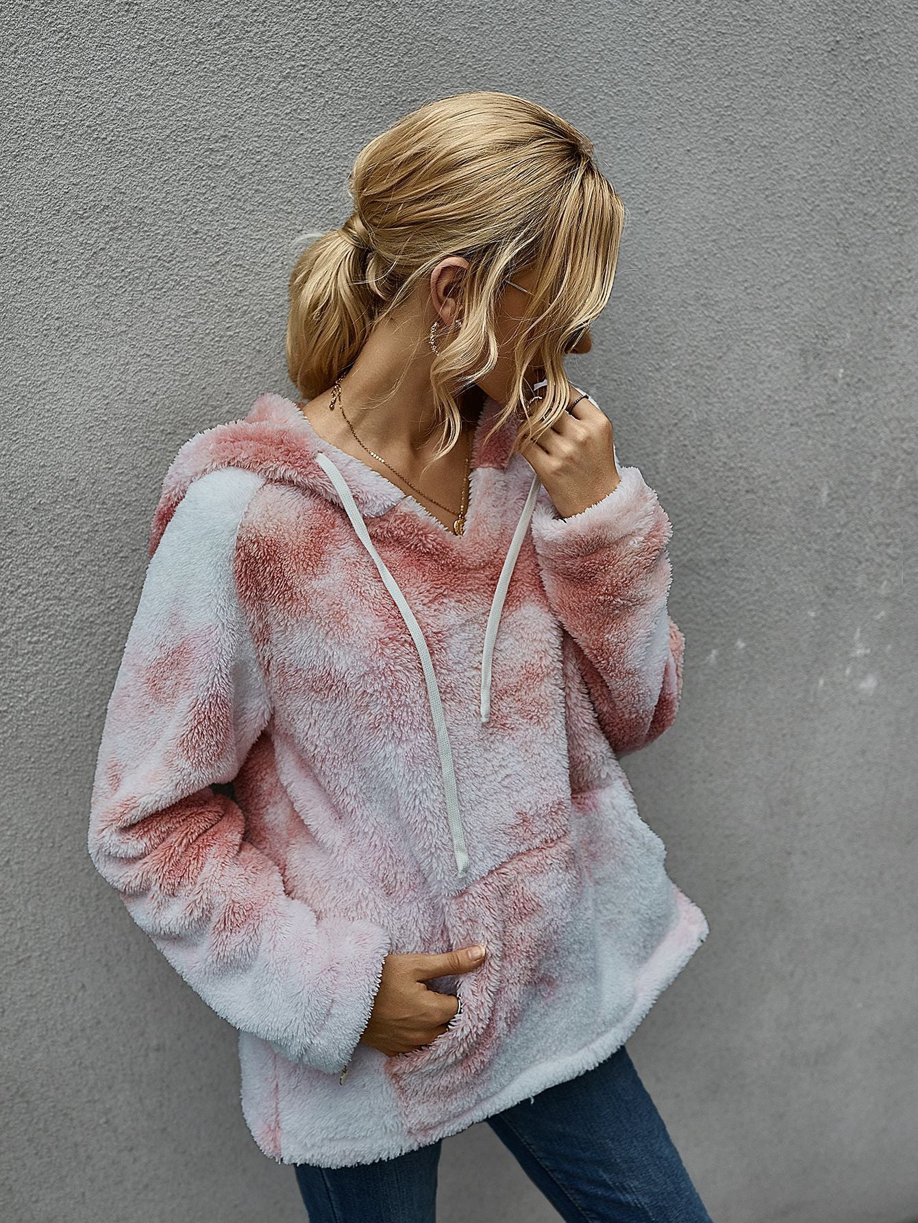 Tie Dye Fluffy Hoodie