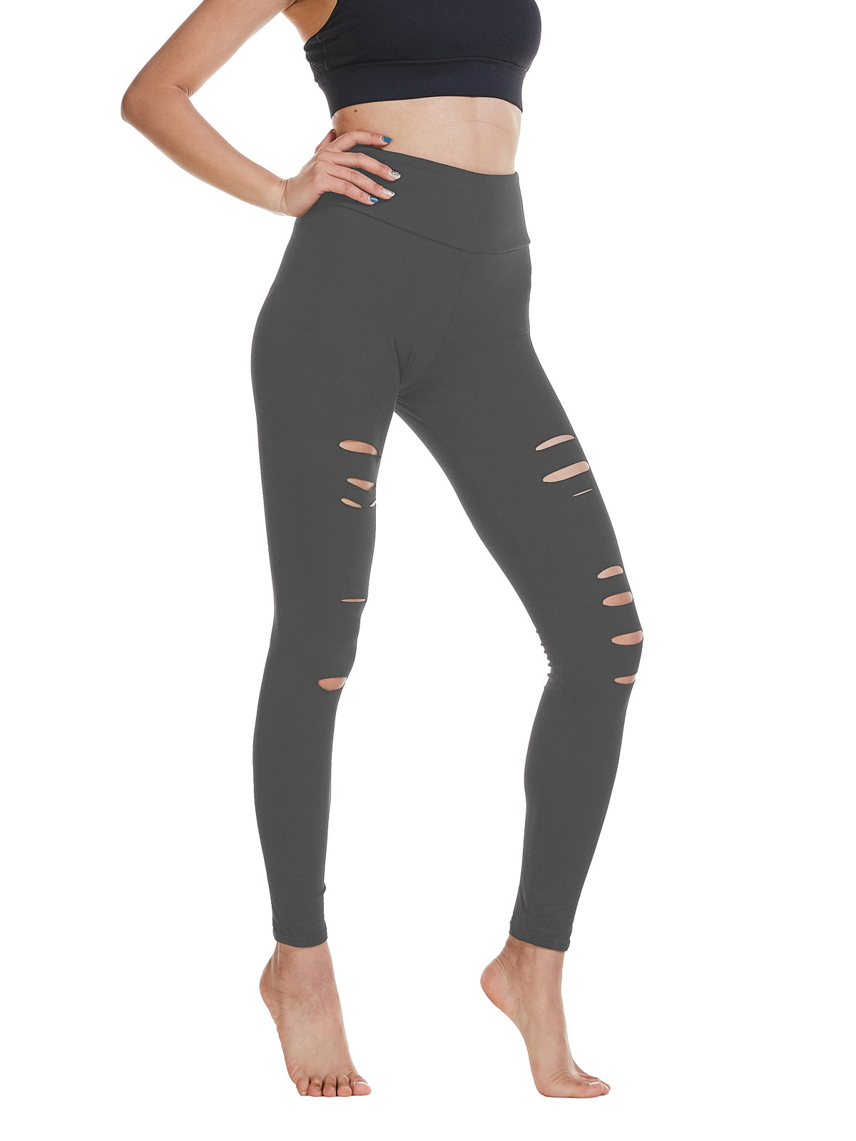 Ripped Edgy Leggings (Ships in 24 hrs.)
