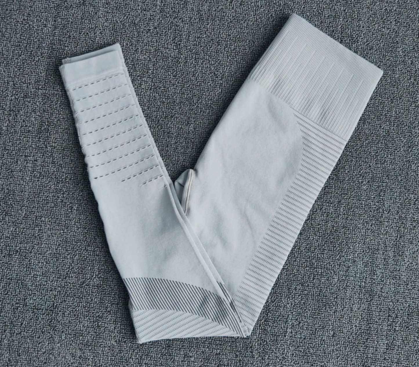 High Waist Ribbed Hollow Training Leggings
