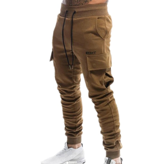 Multi-Pocket Cargo Cotton Joggers
