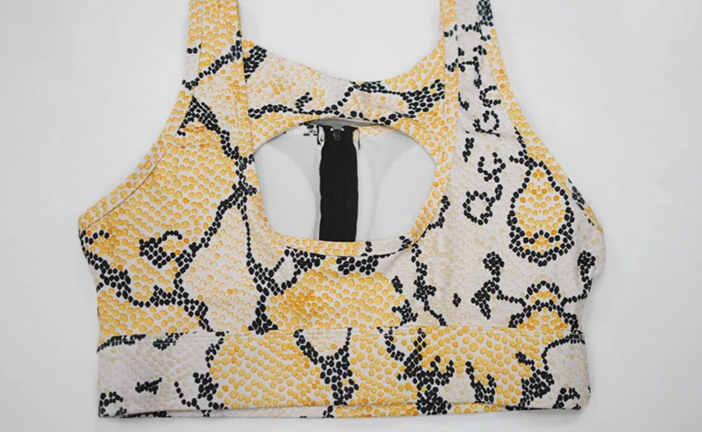 Snake Skin Printed Yoga Set