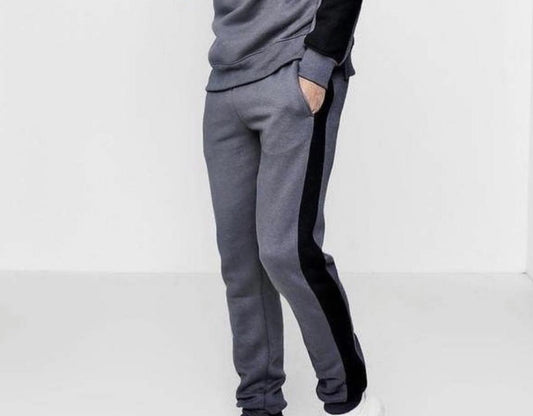 Zipper Accent Cotton 2 Piece Streetwear Tracksuit