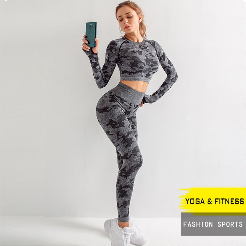 Women Yoga Seamless Sport Suit