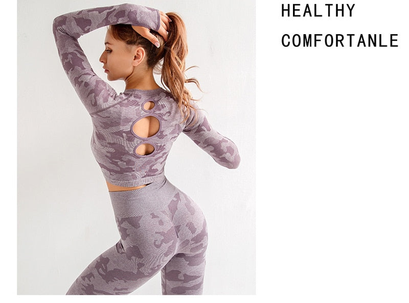 Women Yoga Seamless Sport Suit